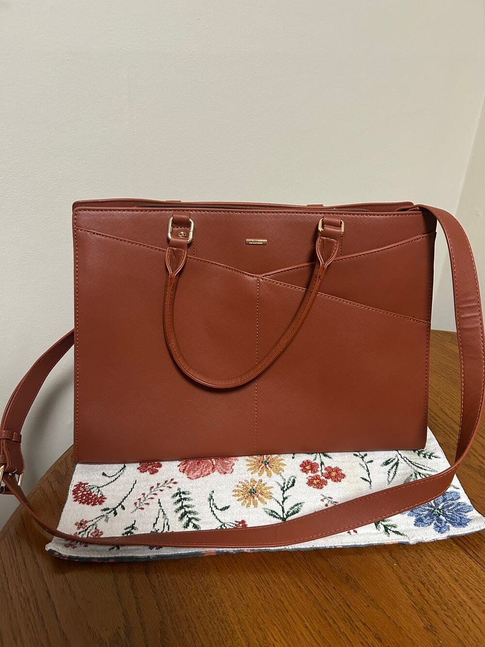Lovevook Brown Laptop Work Tote - NWOT, Never Used